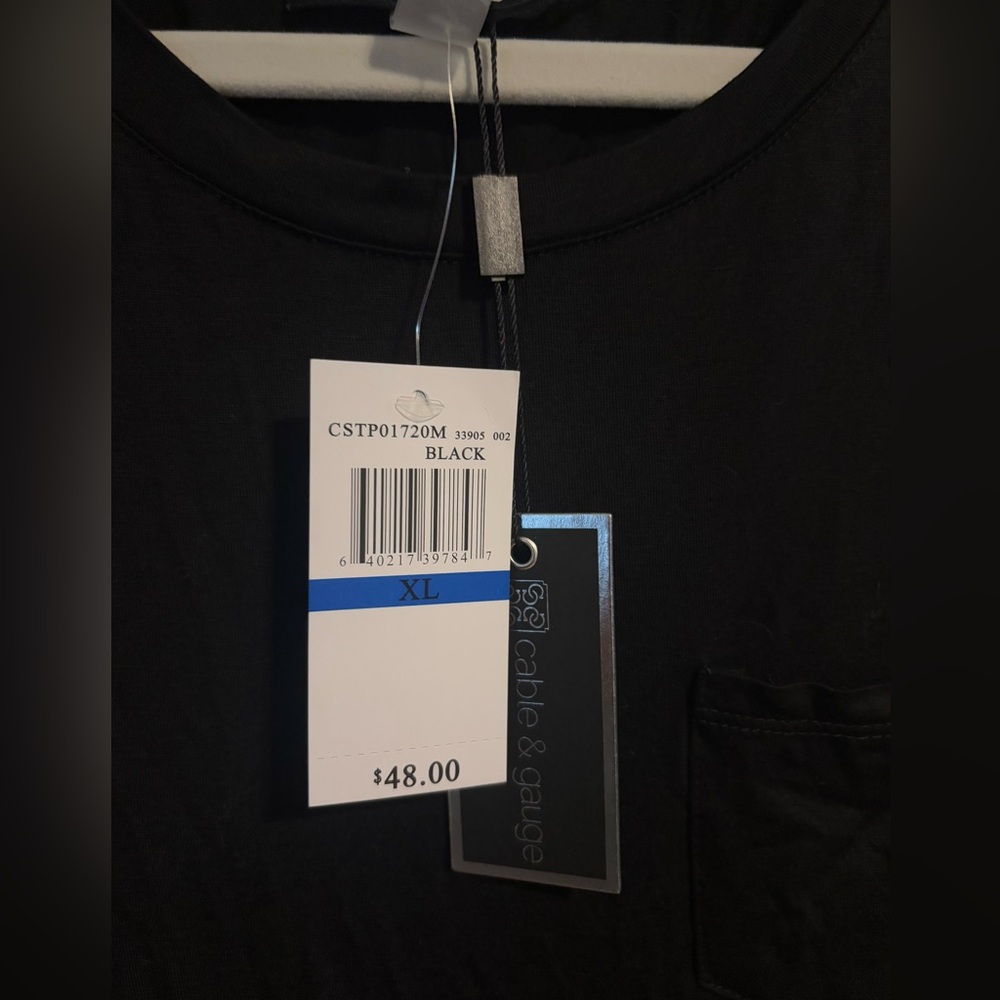Black Pocket Tee - Picture 2 of 2